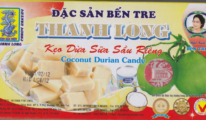 Kẹo dừa sữa sầu riêng 350gr