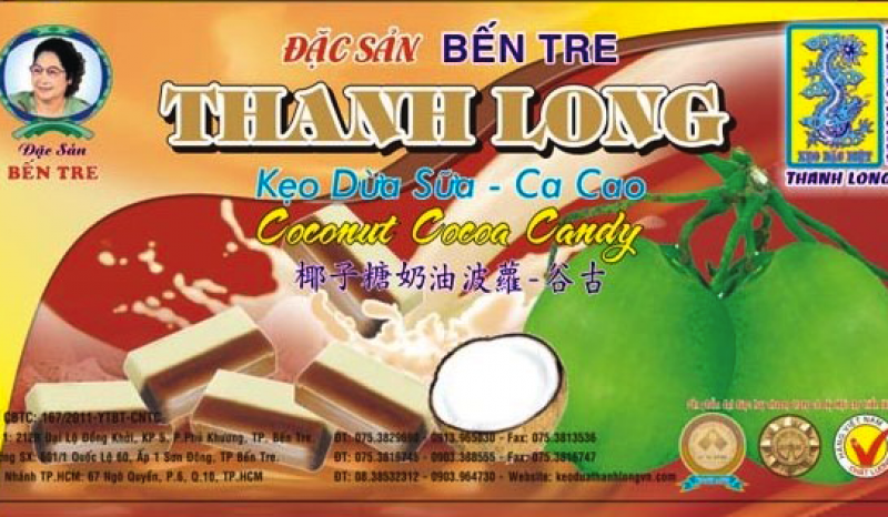 Kẹo dừa Sữa - Cacao 350gr