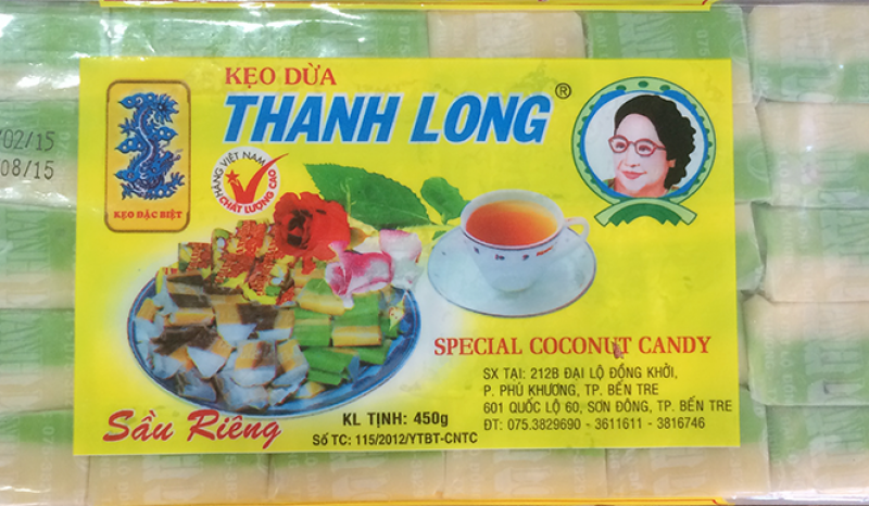 Kẹo dừa sữa dứa sầu riêng 450gr
